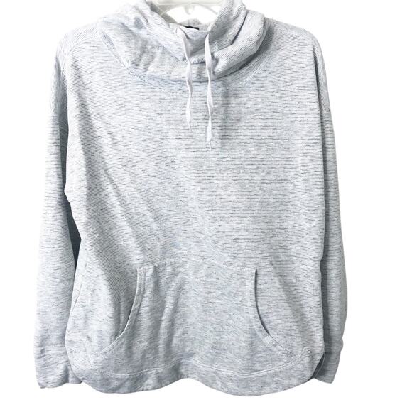 Champion Tops - Champion Elite Women's Striped Terry Cowl Neck Pullover Hoodie Sweatshirt Size M